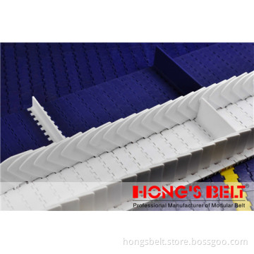 The Food Grade Plastic Modular Conveyor Belt with Side Wall (HS-200A)